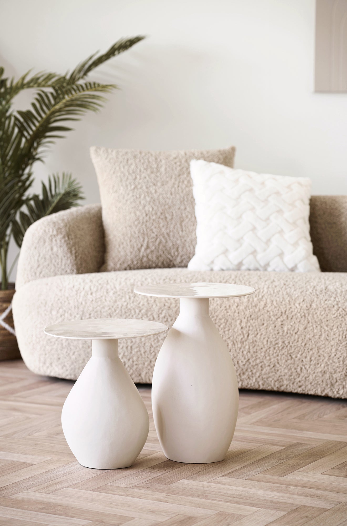 Calais Off White Side Table