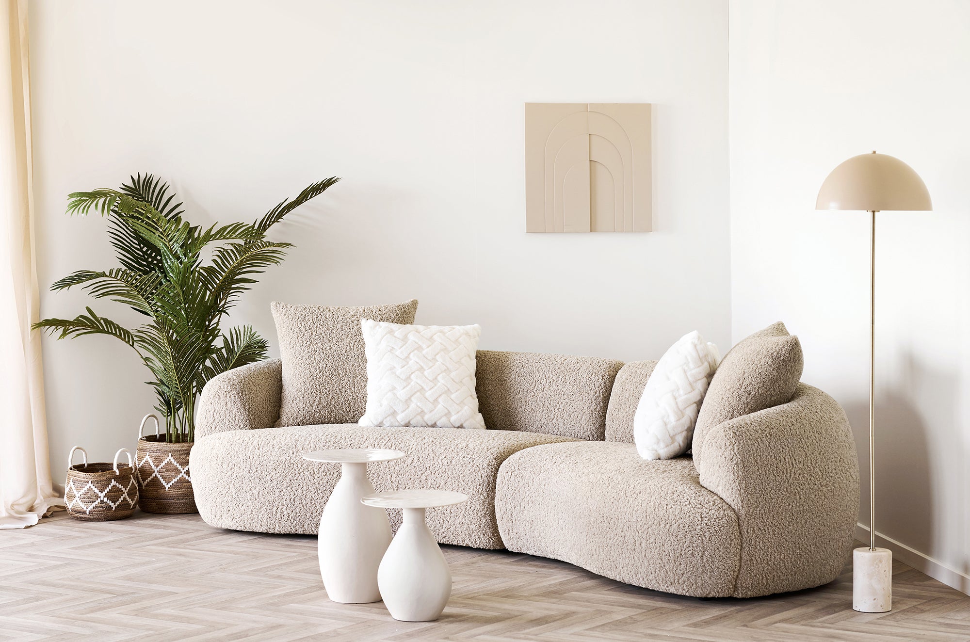 Calais Off White Side Table