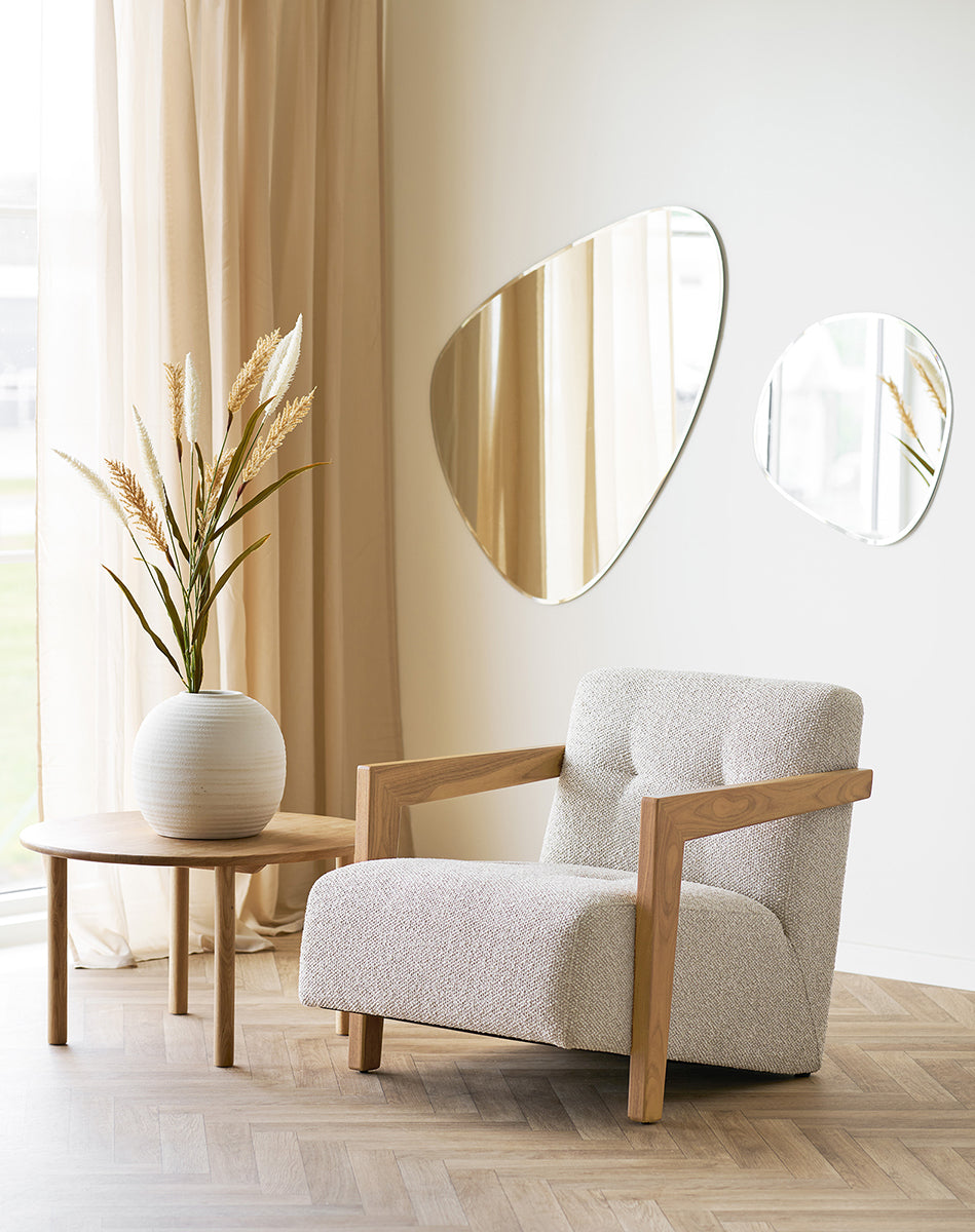Caracas Beige Lounge Chair