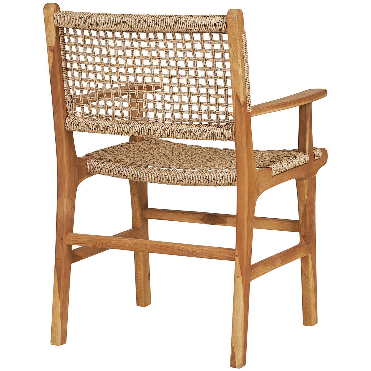 Derby Teak Wood Dining Chair with Armrest (2/Set)