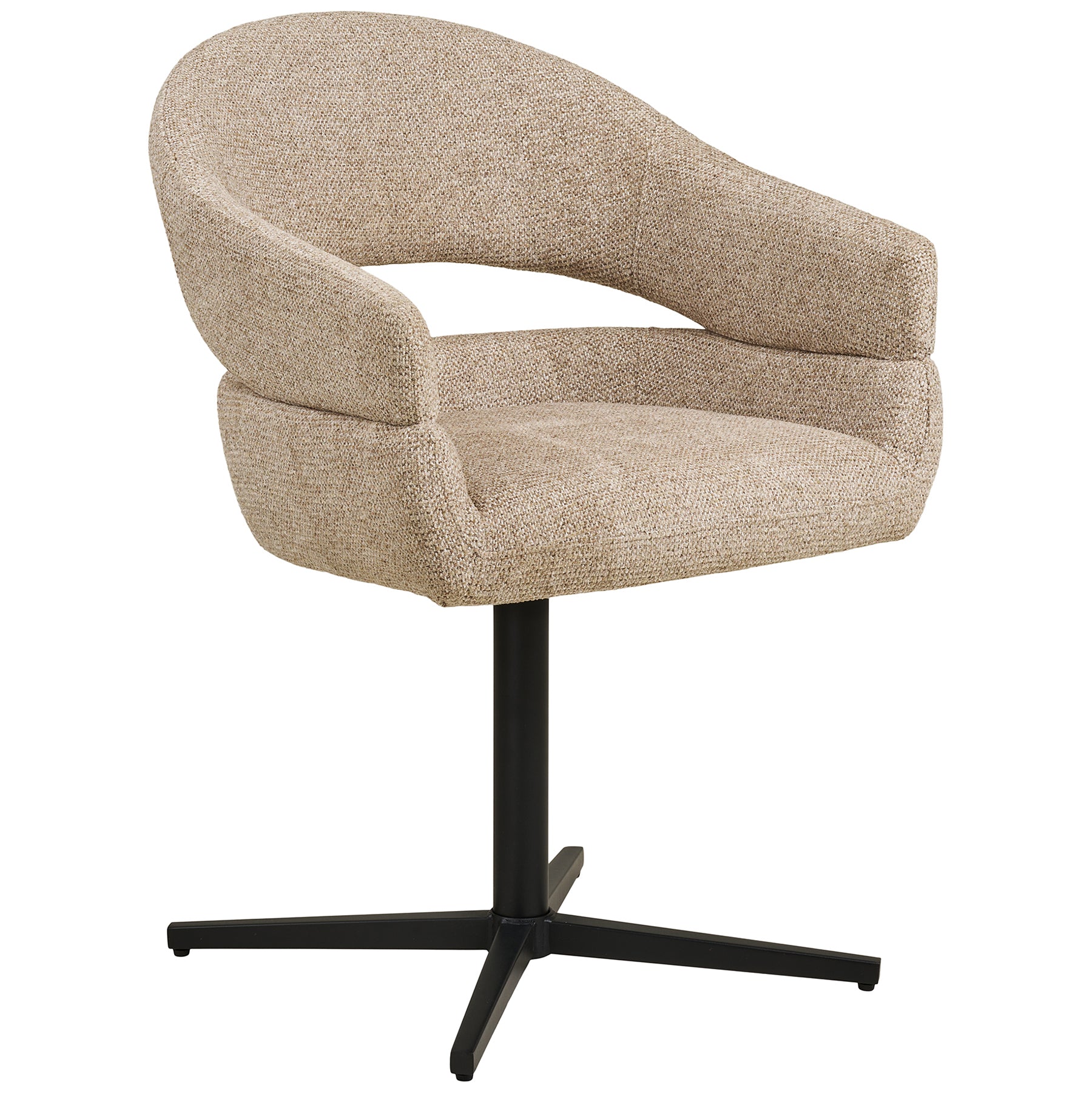 Dove Swivel Dining Chair with Steel Legs