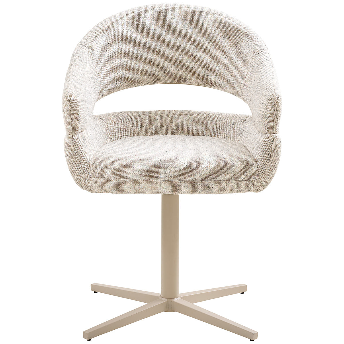 Dover Beige Swivel Dining Chair