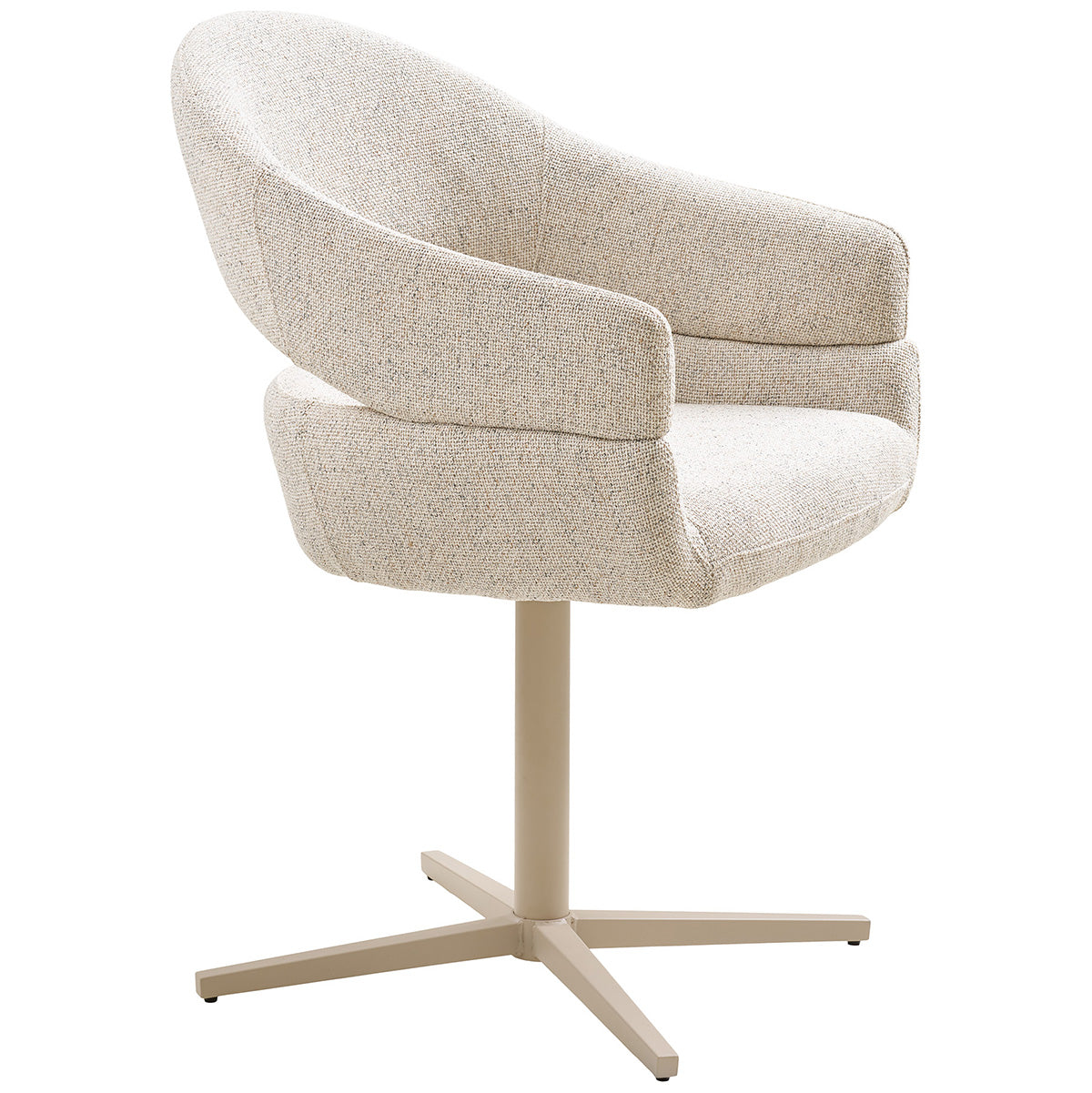 Dover Beige Swivel Dining Chair