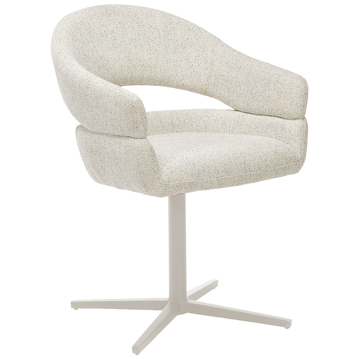 Dover Beige Swivel Dining Chair