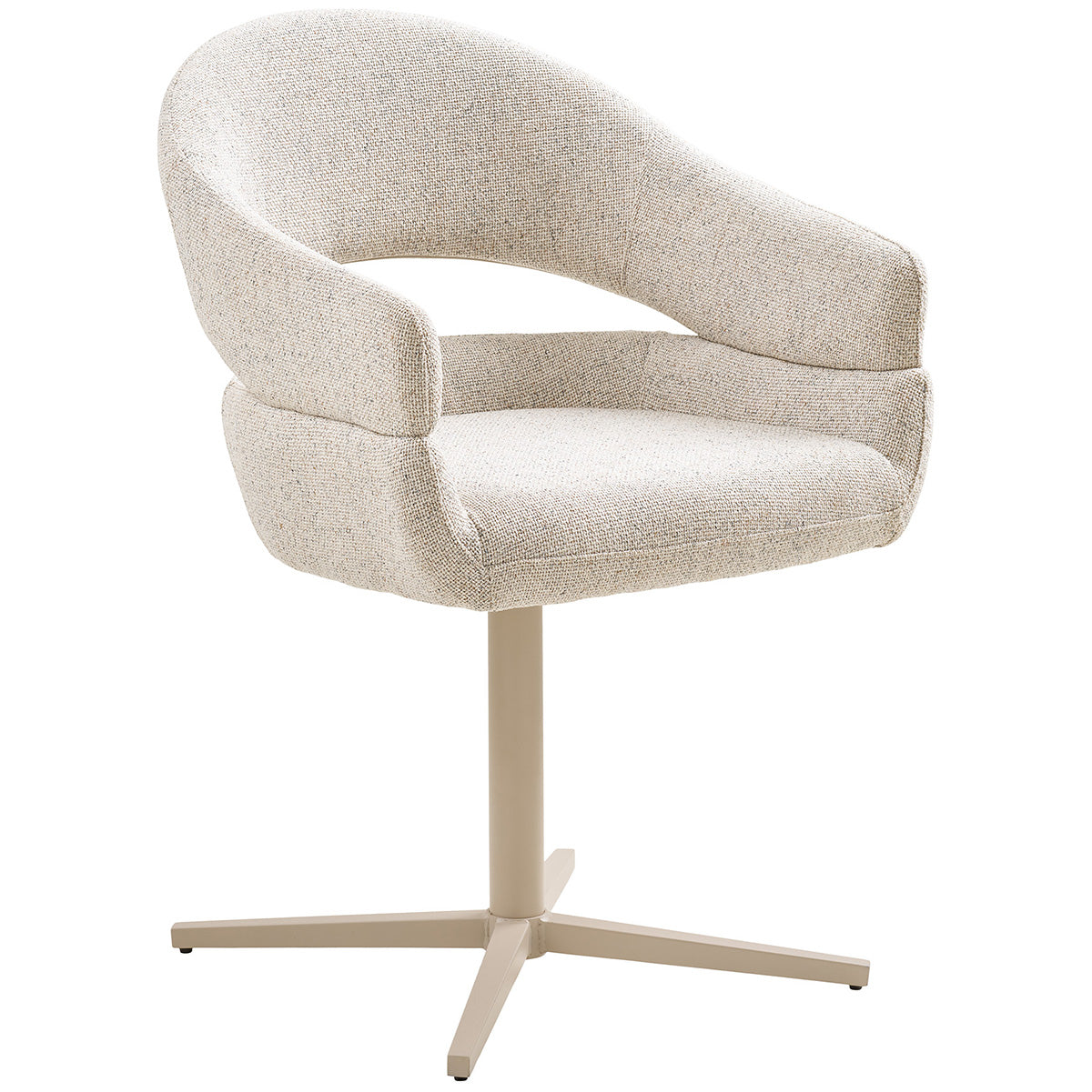 Dover Beige Swivel Dining Chair