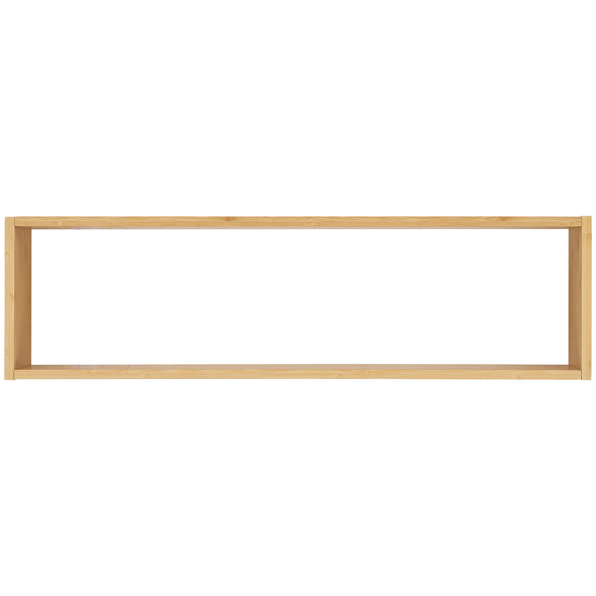 Ember Natural Bamboo Small Wall Shelf