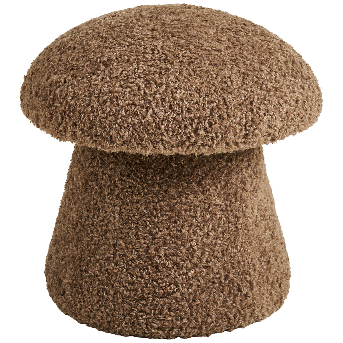 Enna Brown Artificial Fur Pouf