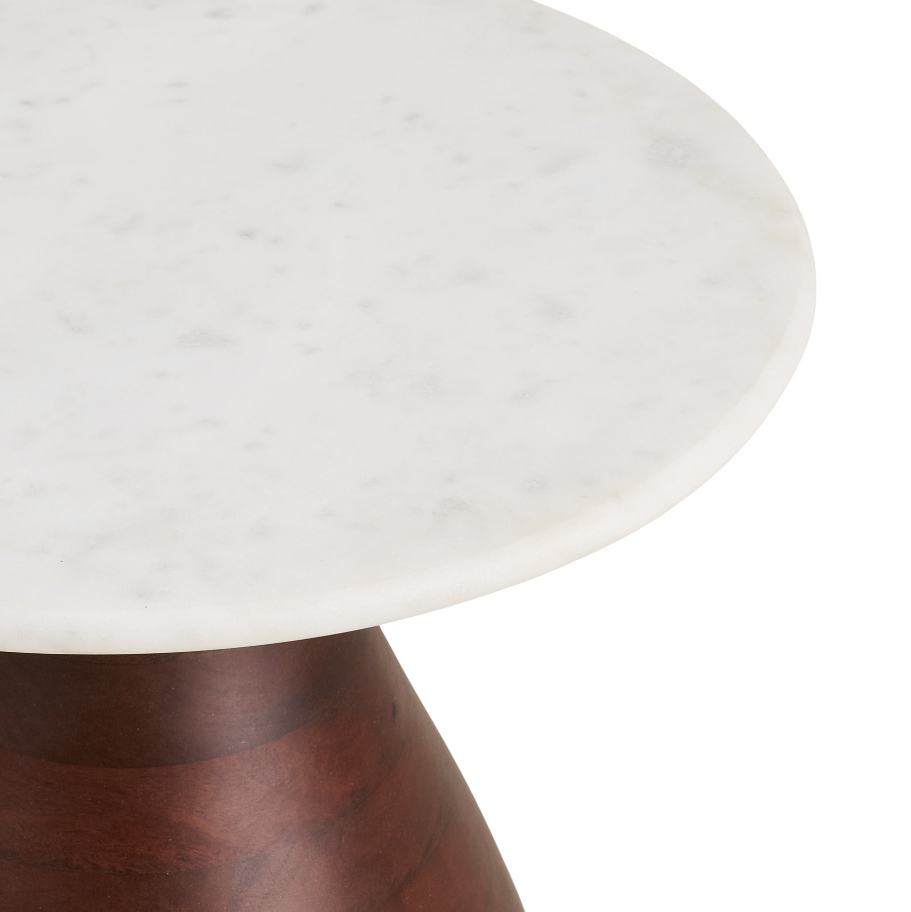 Heide Marble/Mango Wood Side Table