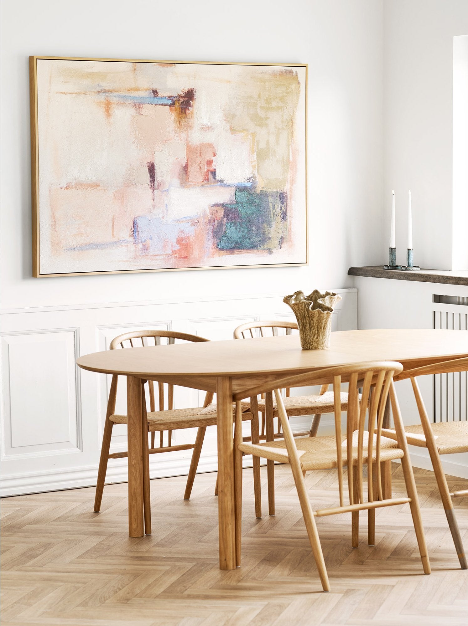 Inez Canvas Print with Hand Painted Details