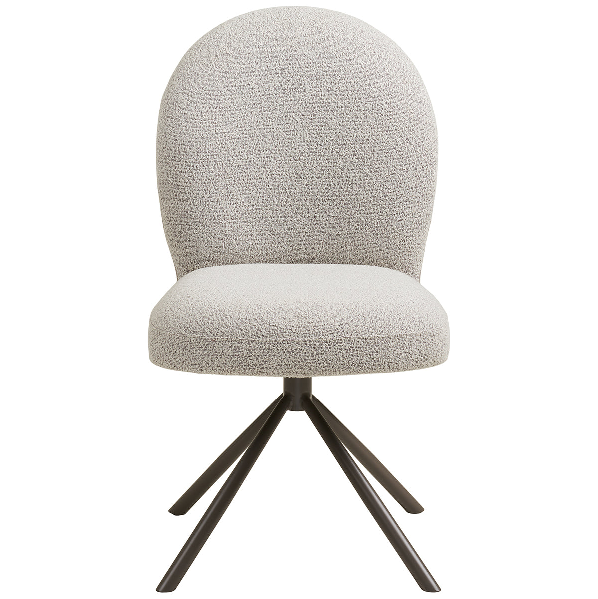 Lana Boucle Swivel Dining Chair without Armrests