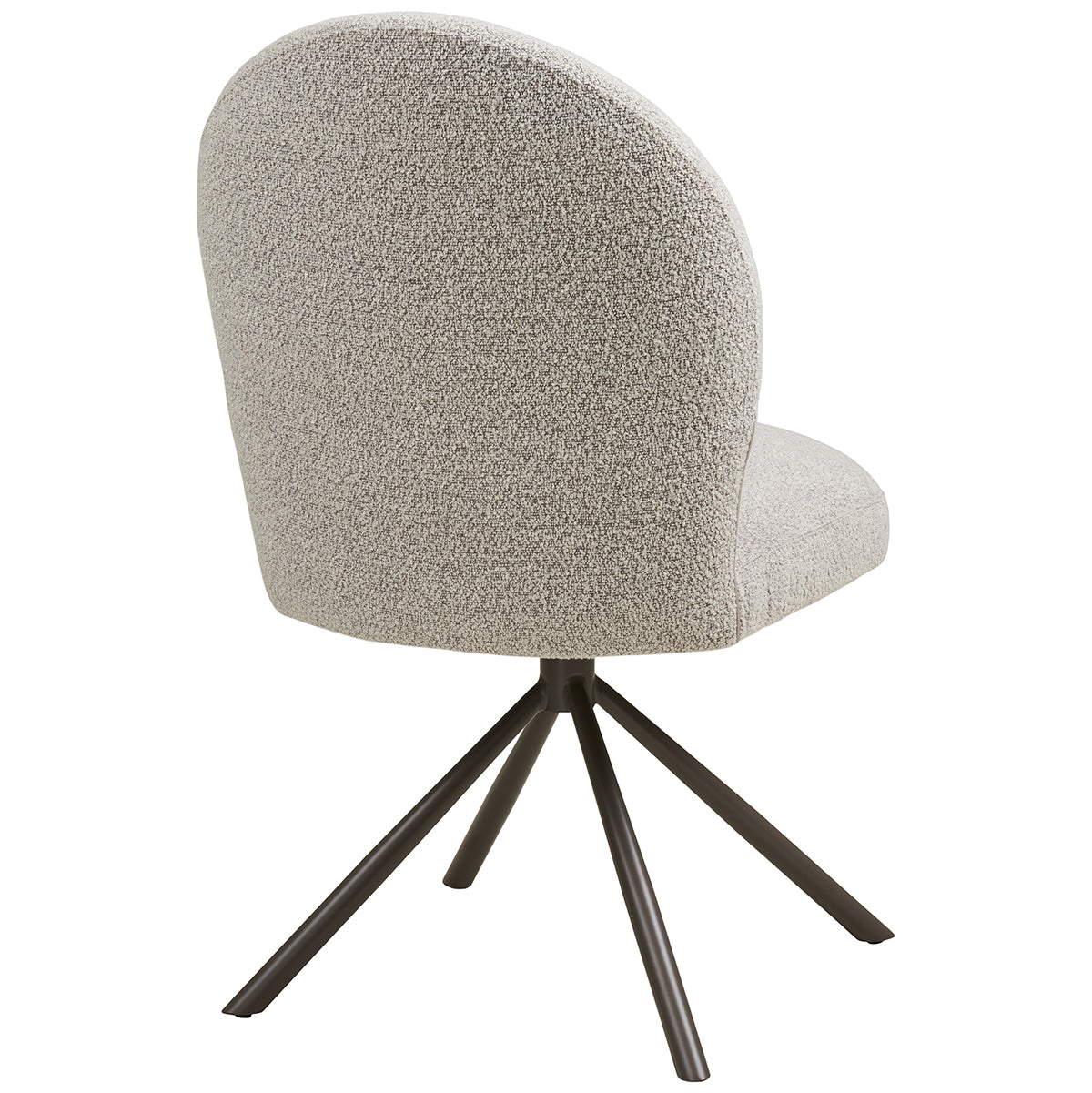Lana Boucle Swivel Dining Chair without Armrests