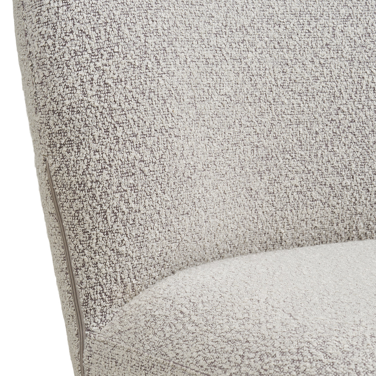 Lana Boucle Swivel Dining Chair without Armrests