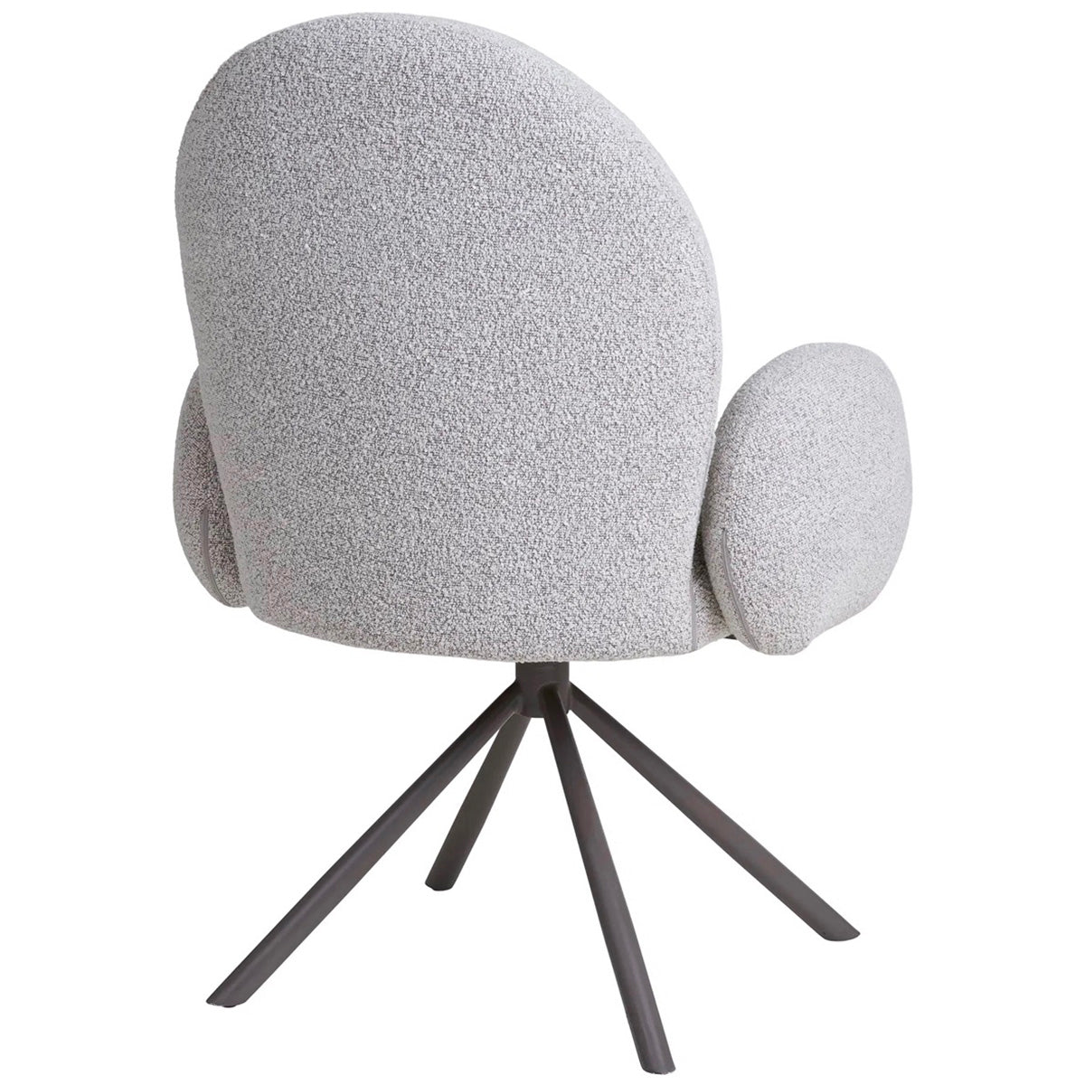 Lana Sand Boucle Swivel Dining Chair