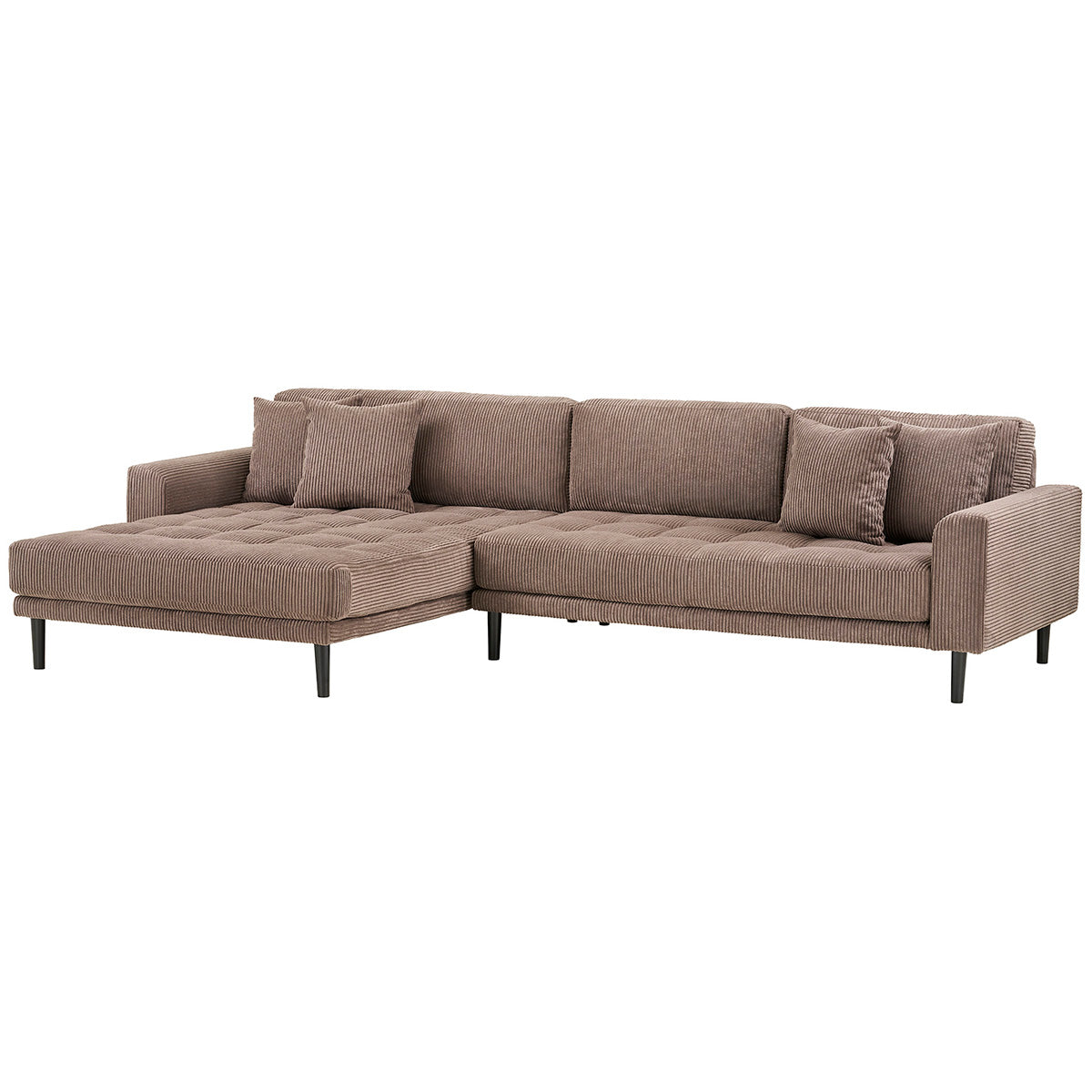 Lido Brown Corduroy Lounge Sofa