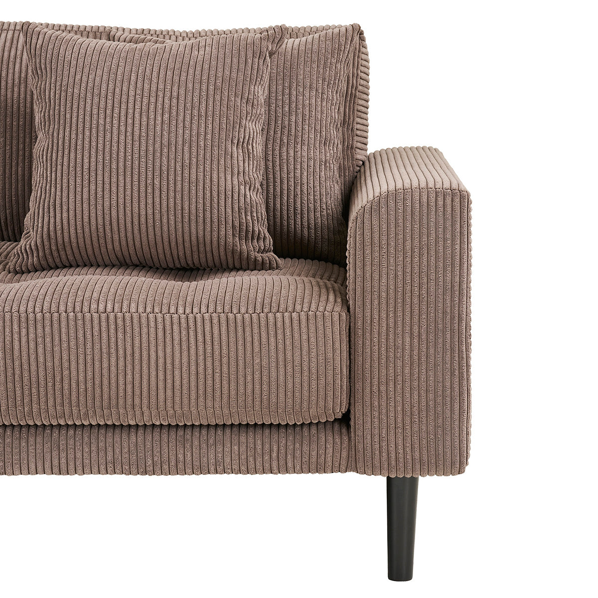 Lido Brown Corduroy Lounge Sofa