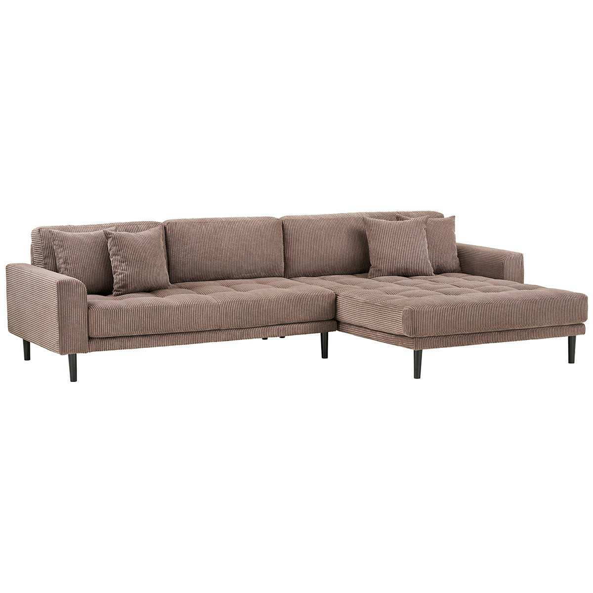 Lido Brown Corduroy Lounge Sofa