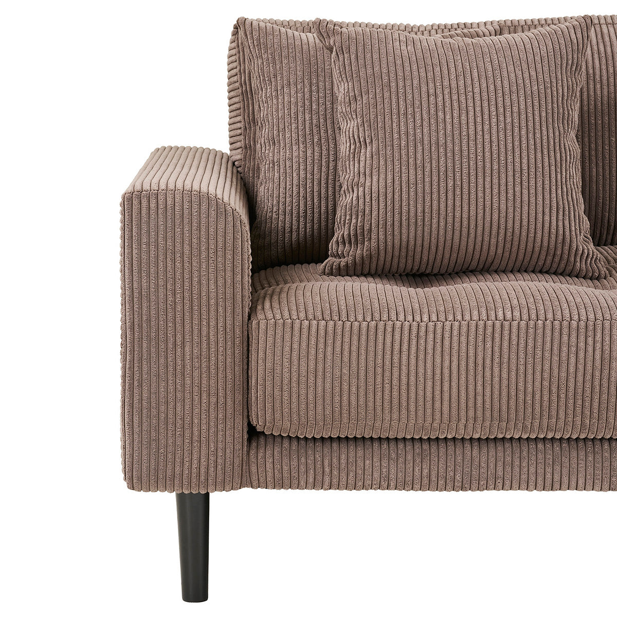 Lido Brown Corduroy Lounge Sofa