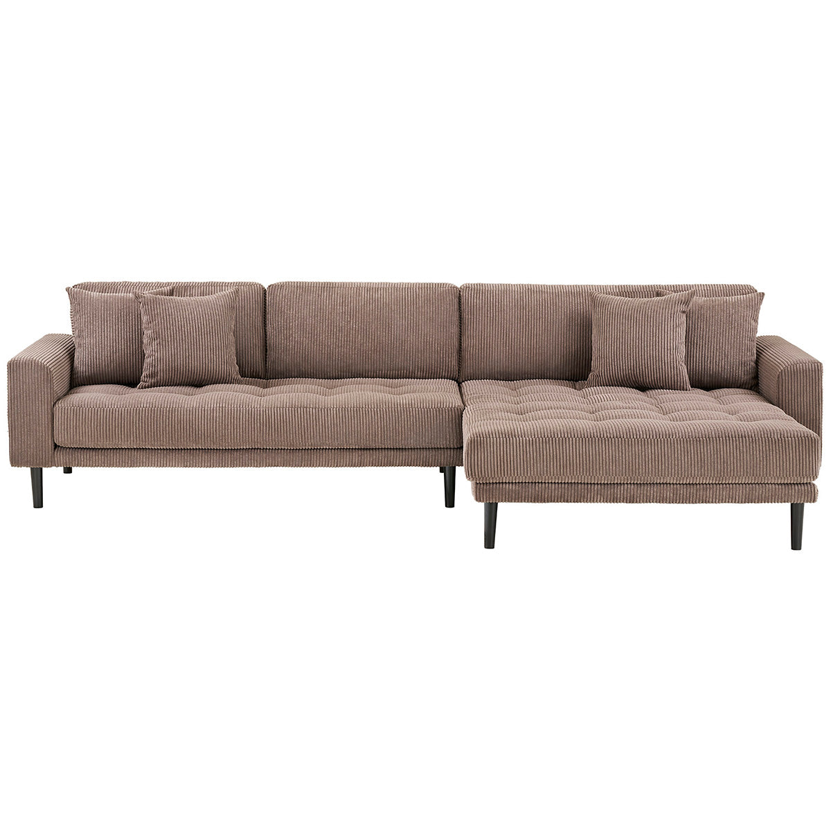 Lido Brown Corduroy Lounge Sofa