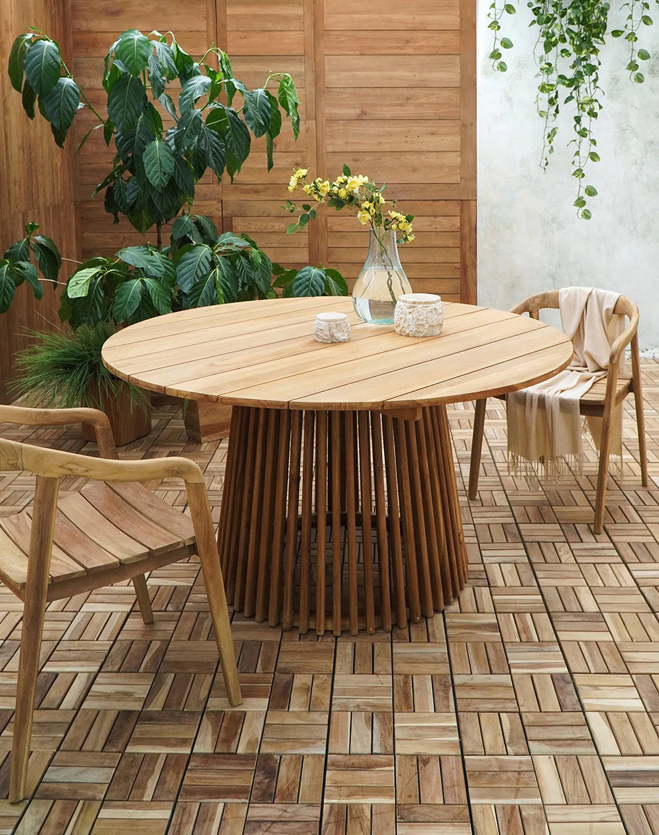 Lorca Natural Teak Wood Dining Table