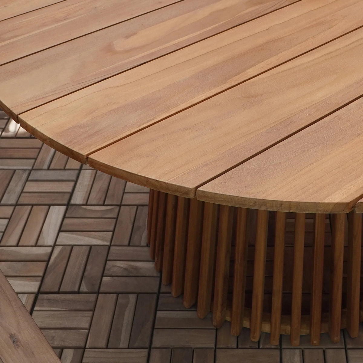 Lorca Natural Teak Wood Dining Table