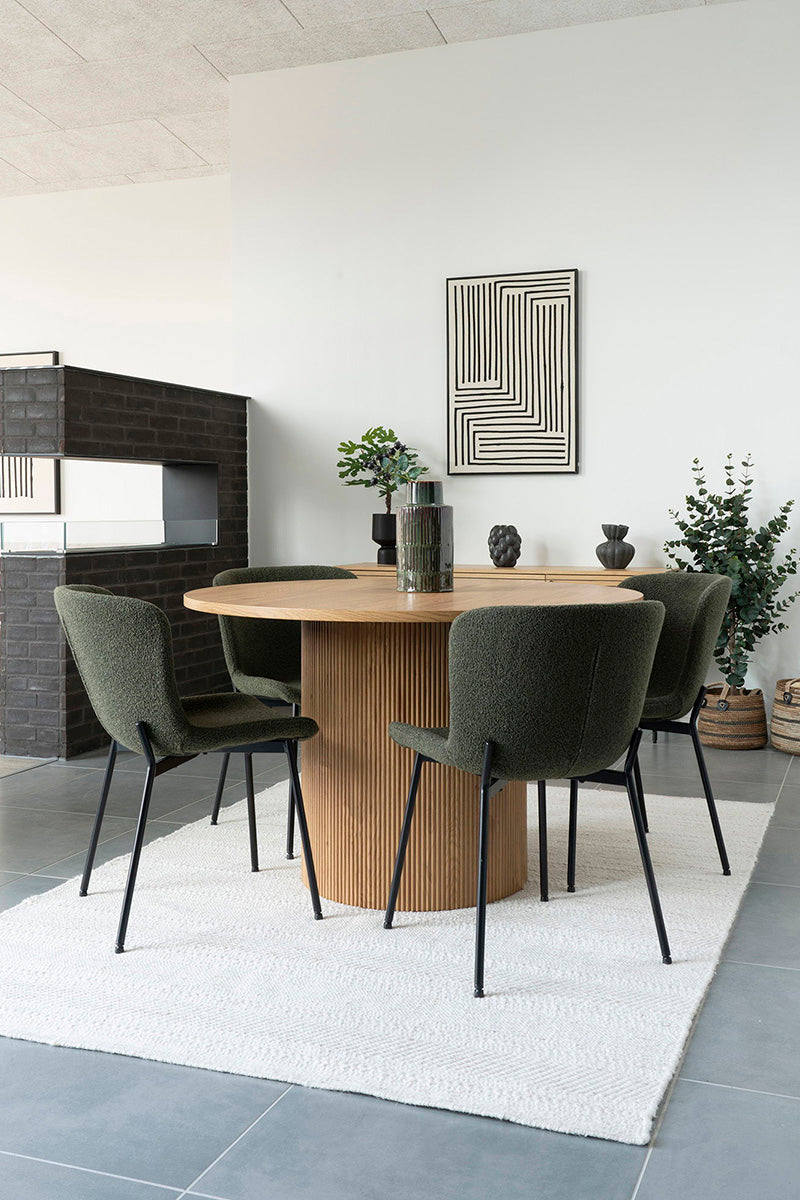 Maceda Boucle Dining Chair (2/Set) - WOO .Design