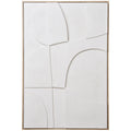 Madeline White Relief Wall Decoration
