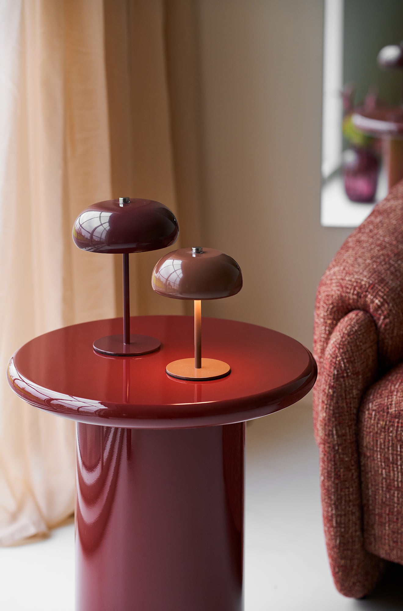 Margate Bordeaux Rechargeable Table Lamp