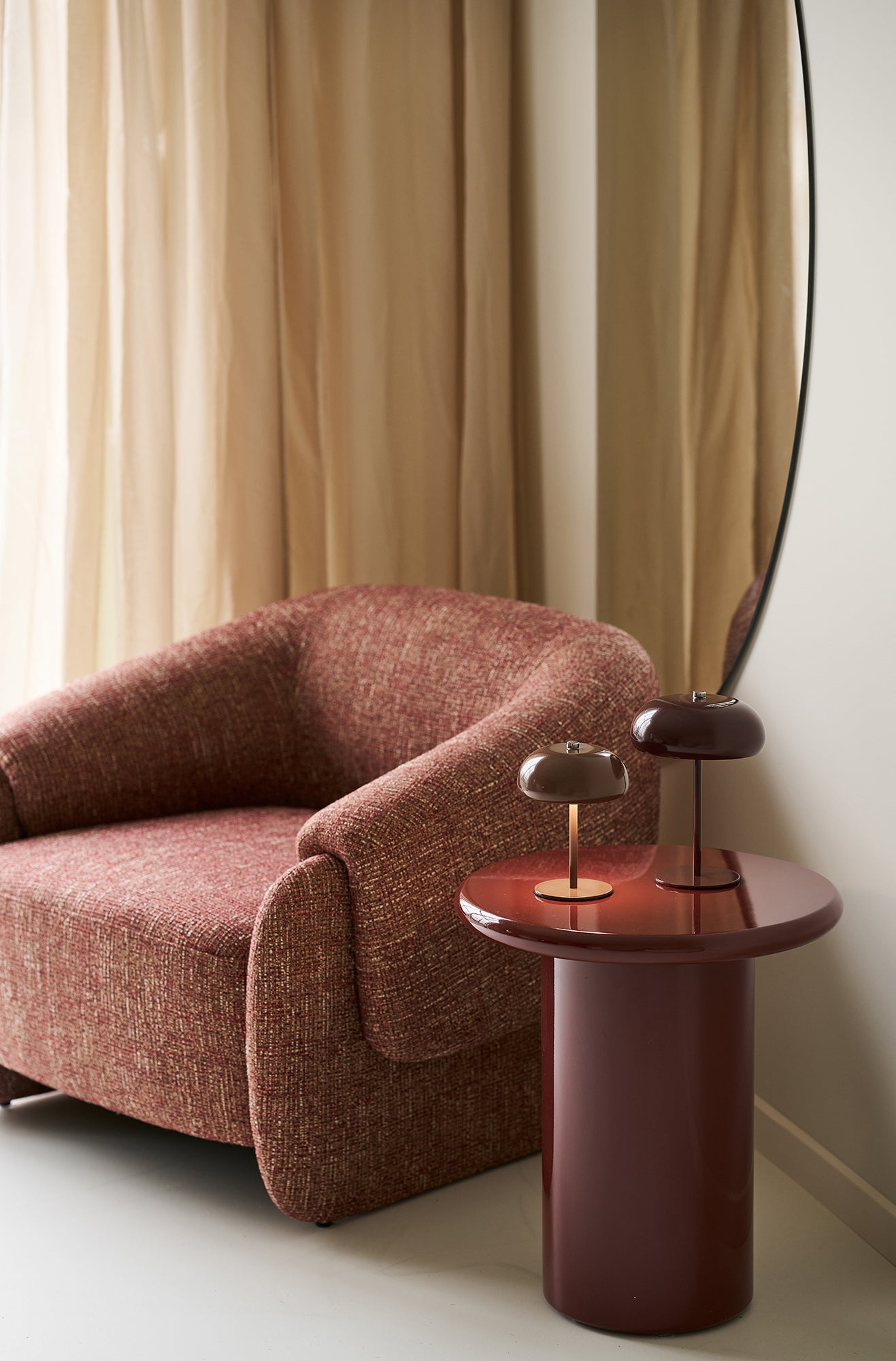 Margate Bordeaux Rechargeable Table Lamp