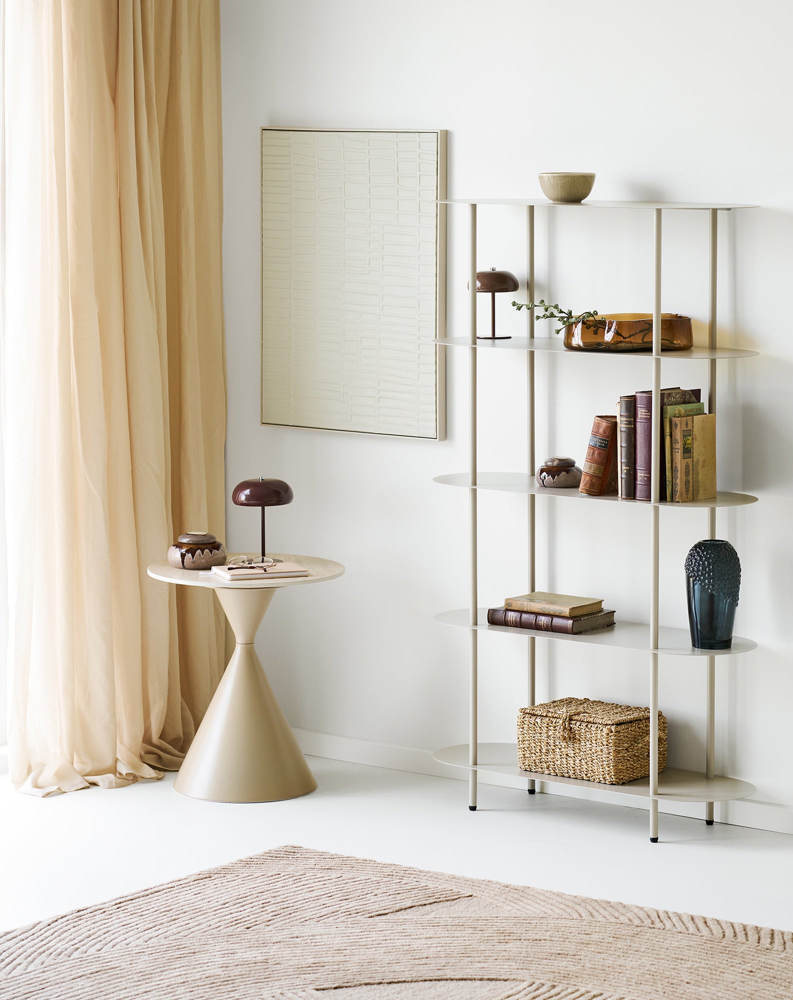 Margate Brown Rechargeable Table Lamp