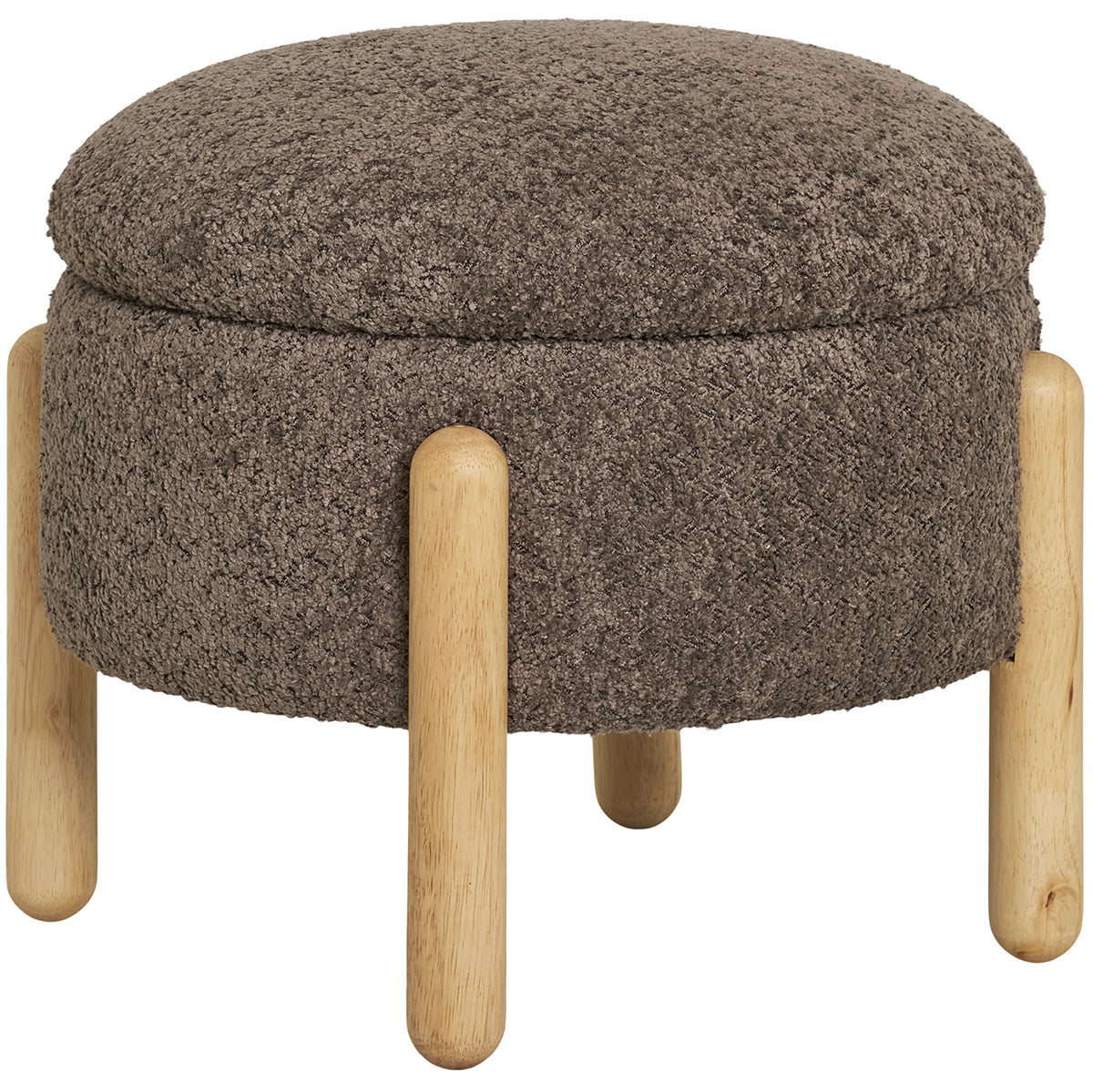 Medas Brown Boucle Pouf