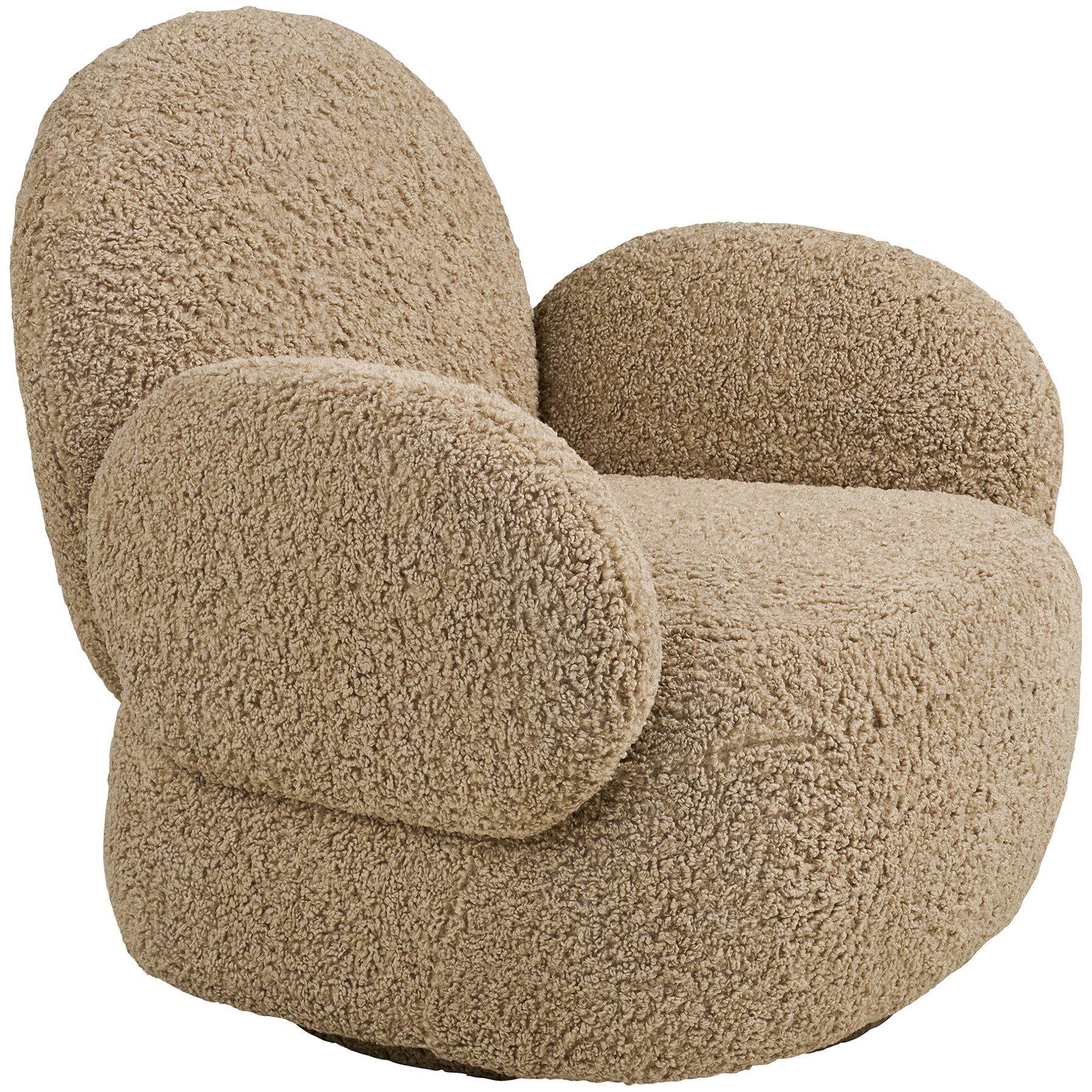 Messina Light Brown Swivel Lounge Chair