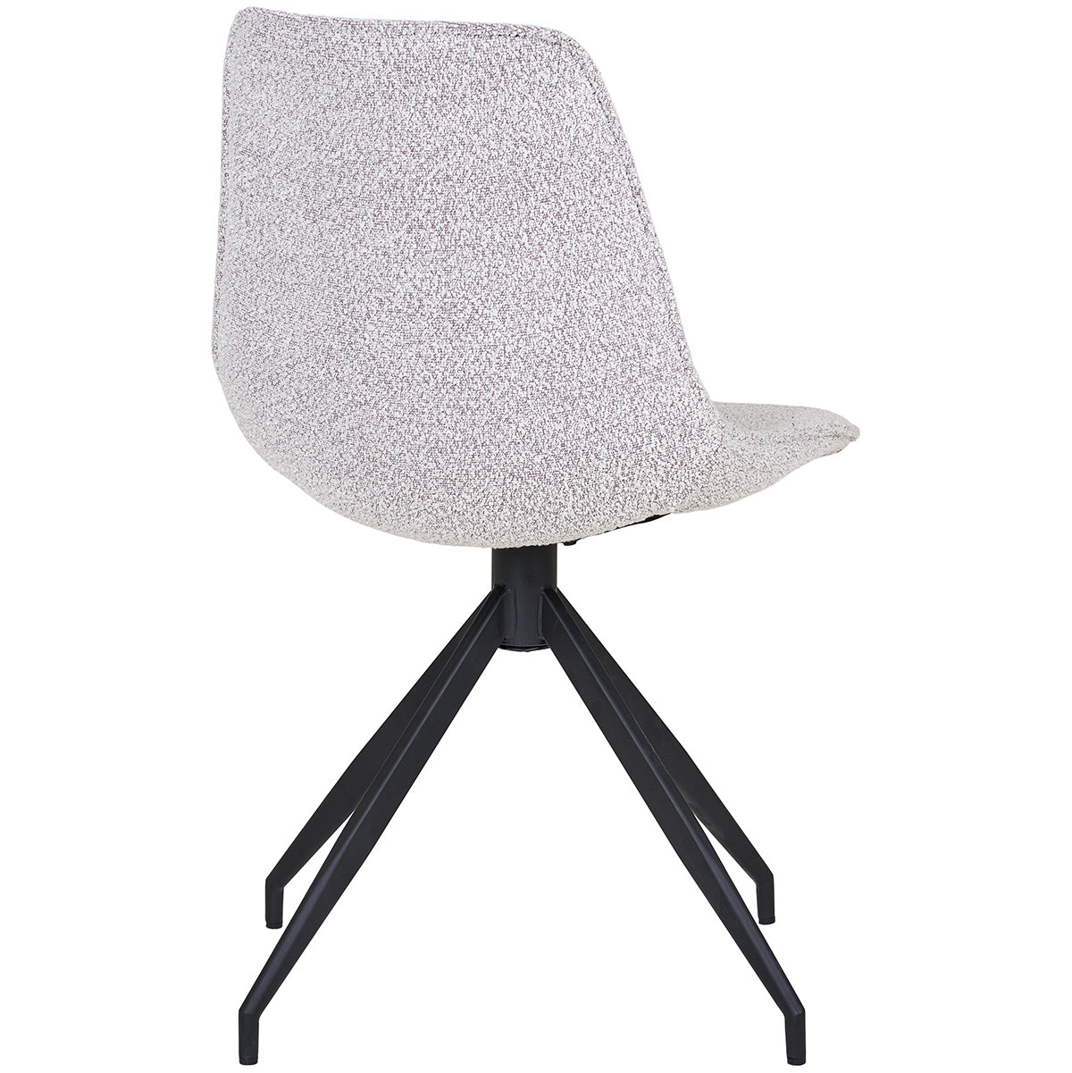 Monaco Sand Boucle Swivel Dining Chair (2/Set)