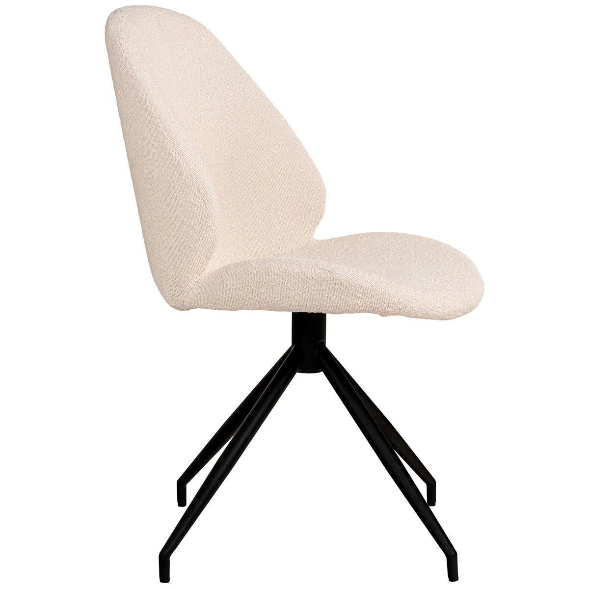 Monte Carlo Boucle Swivel Dining Chair (2/Set)