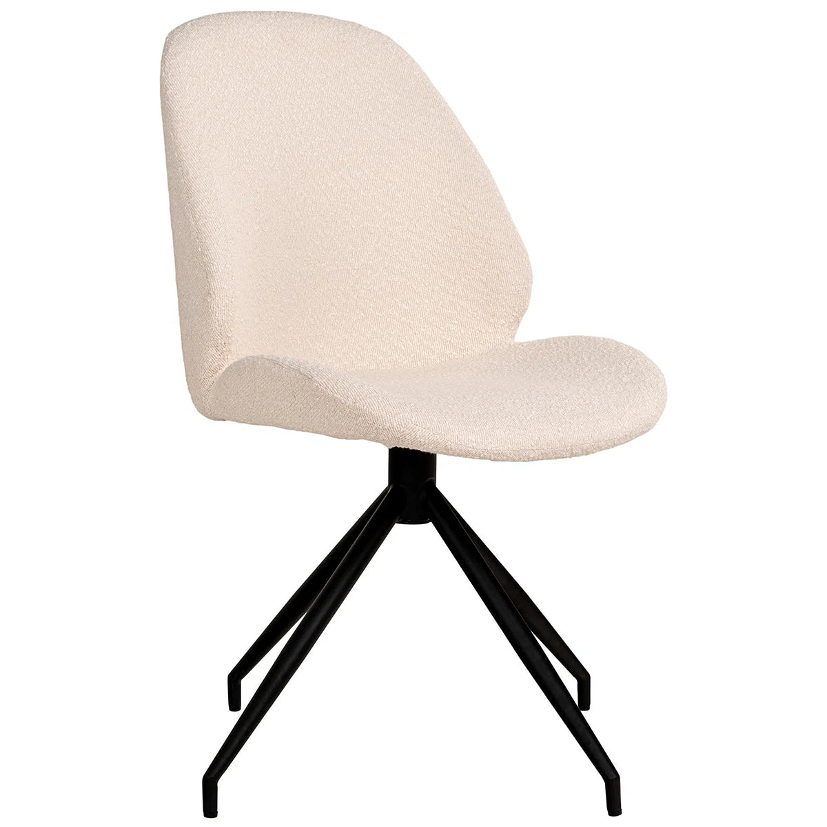 Monte Carlo Boucle Swivel Dining Chair (2/Set)