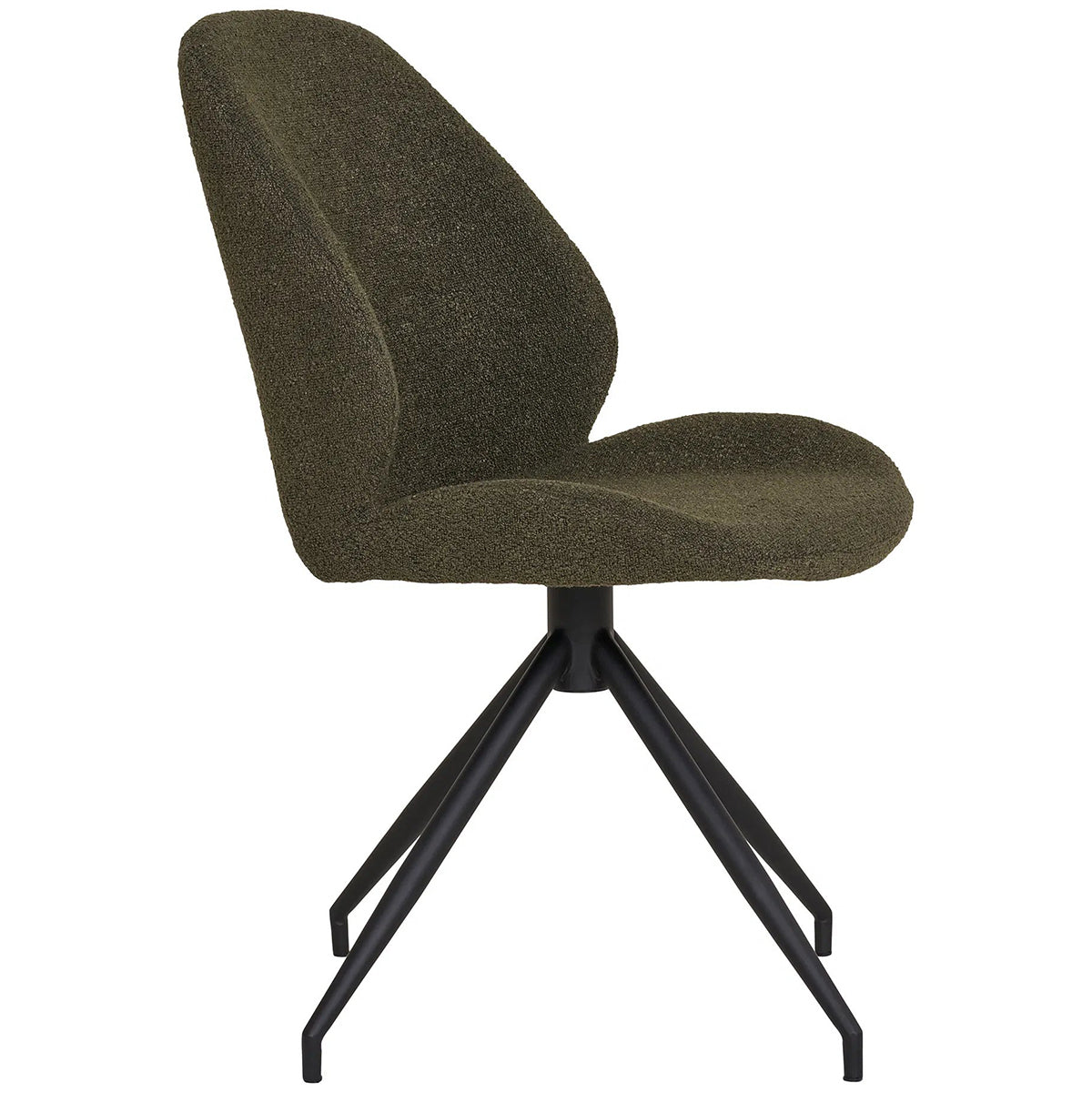 Monte Carlo Boucle Swivel Dining Chair (2/Set)