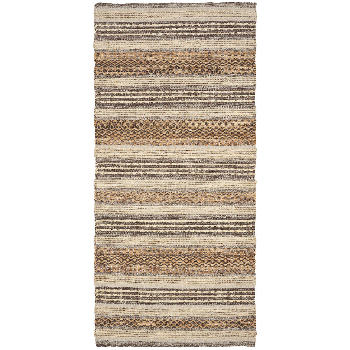 Morena Natural/Grey Hallway Runner