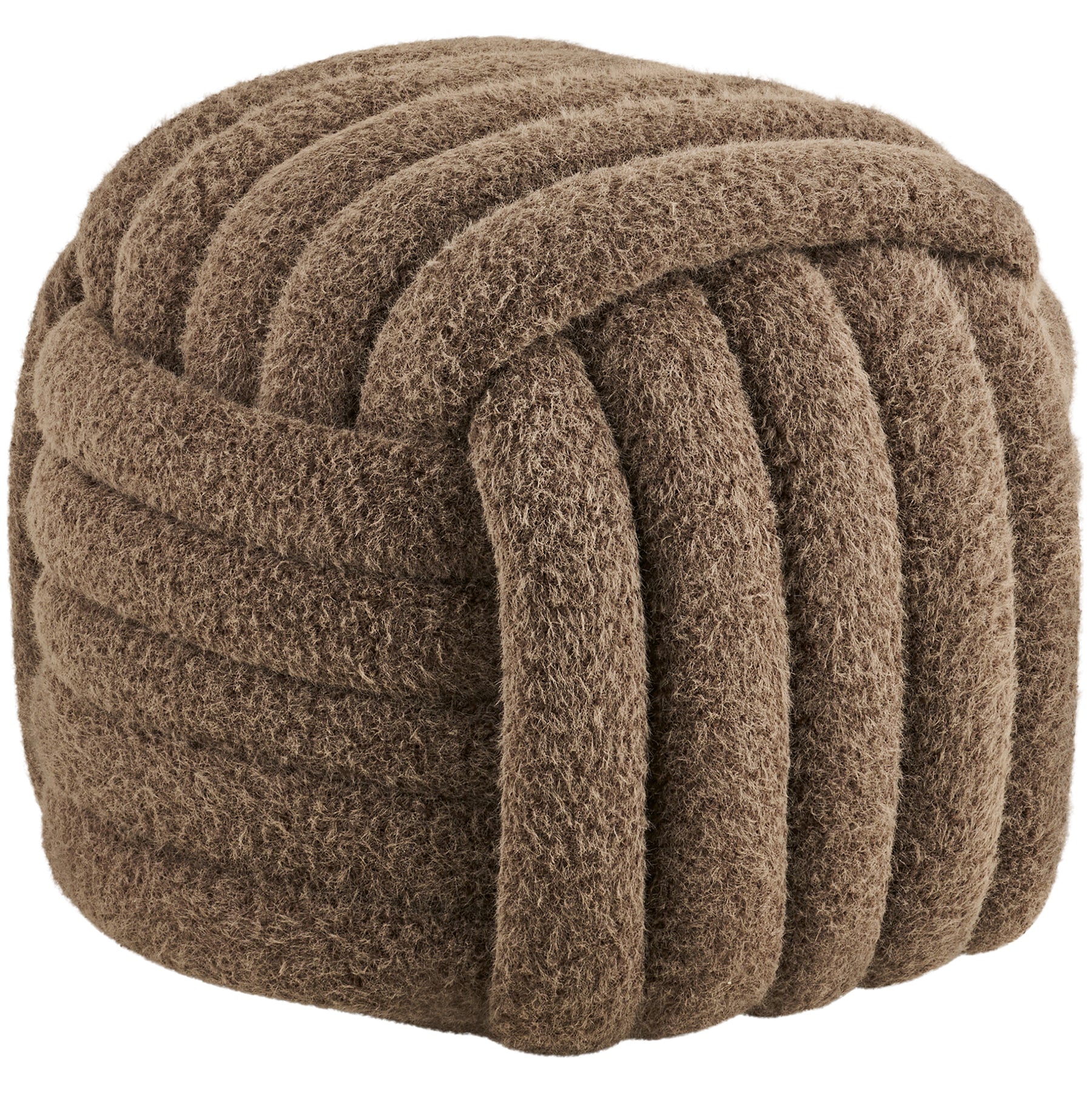 Napier Brown Pouf