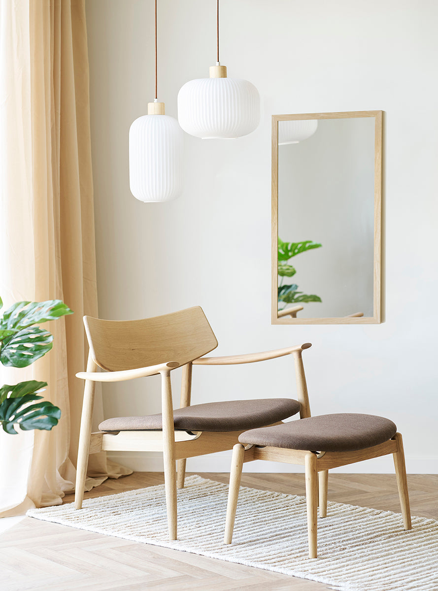 Olvera Oak Wood Lounge Chair