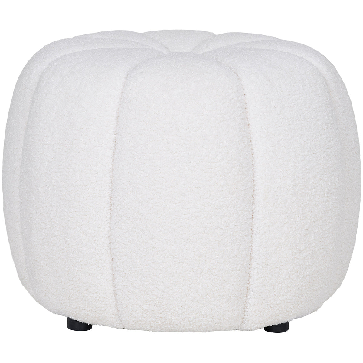 Paisley Off White Pouf