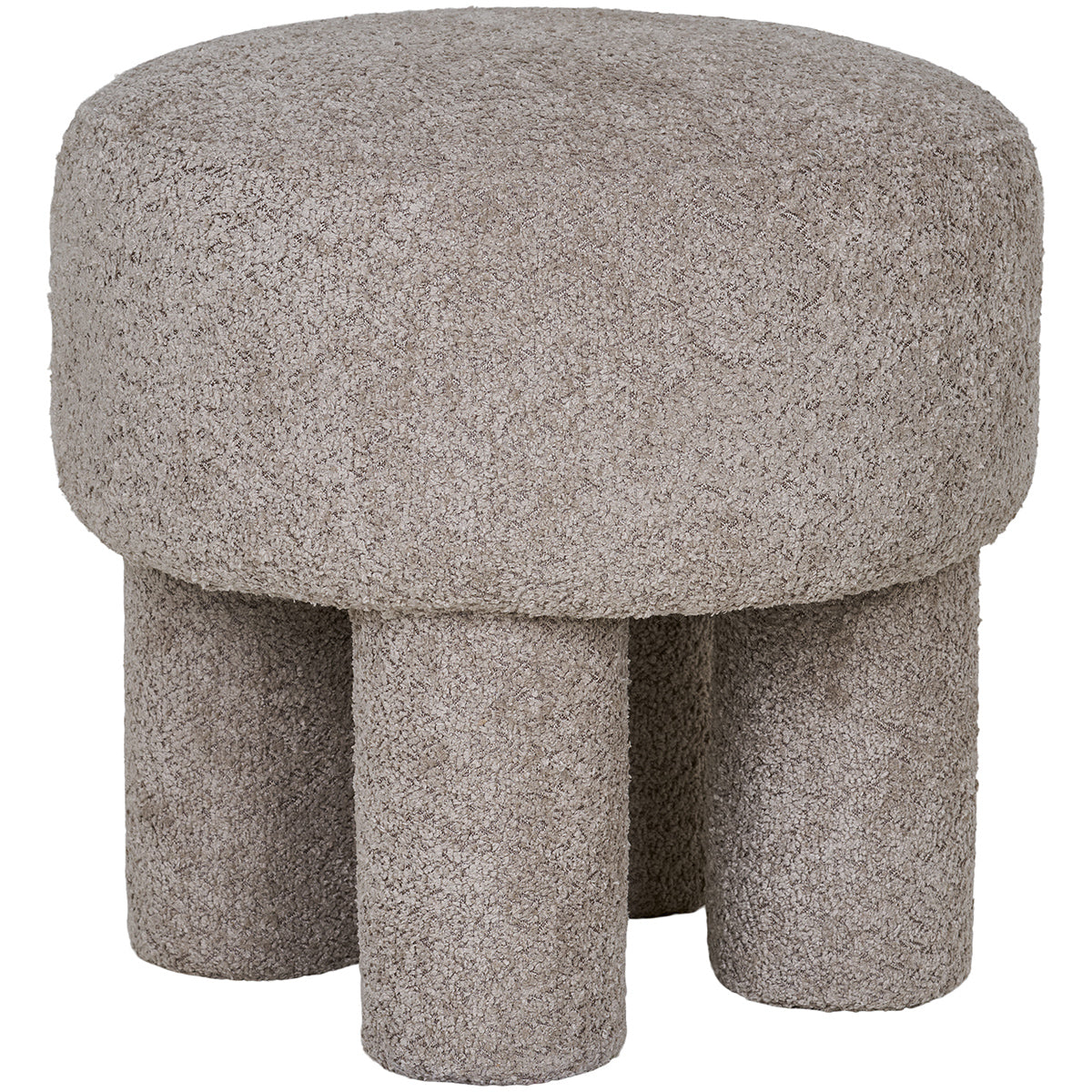 Perth Light Grey Pouf