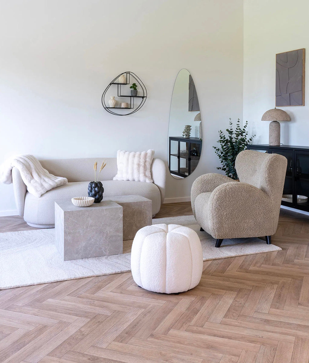 Prague Marble Look Coffee Table (2/Set)