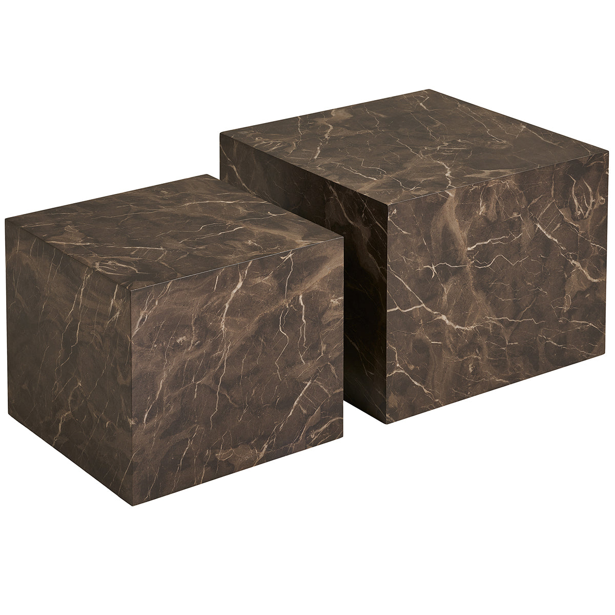 Prague Marble Look Coffee Table (2/Set)