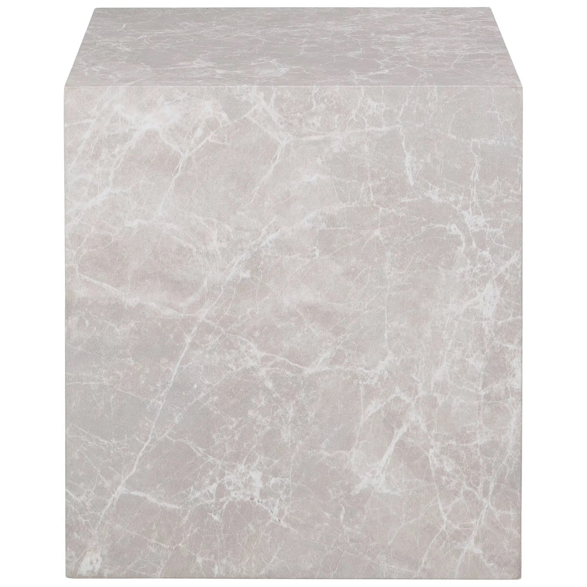 Prague Marble Look Side Table