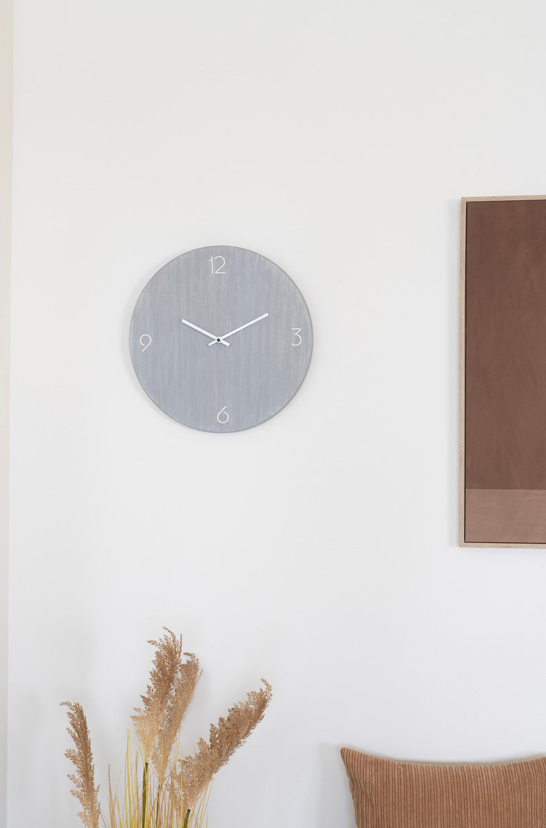 Ravenna Light Grey Wall Clock