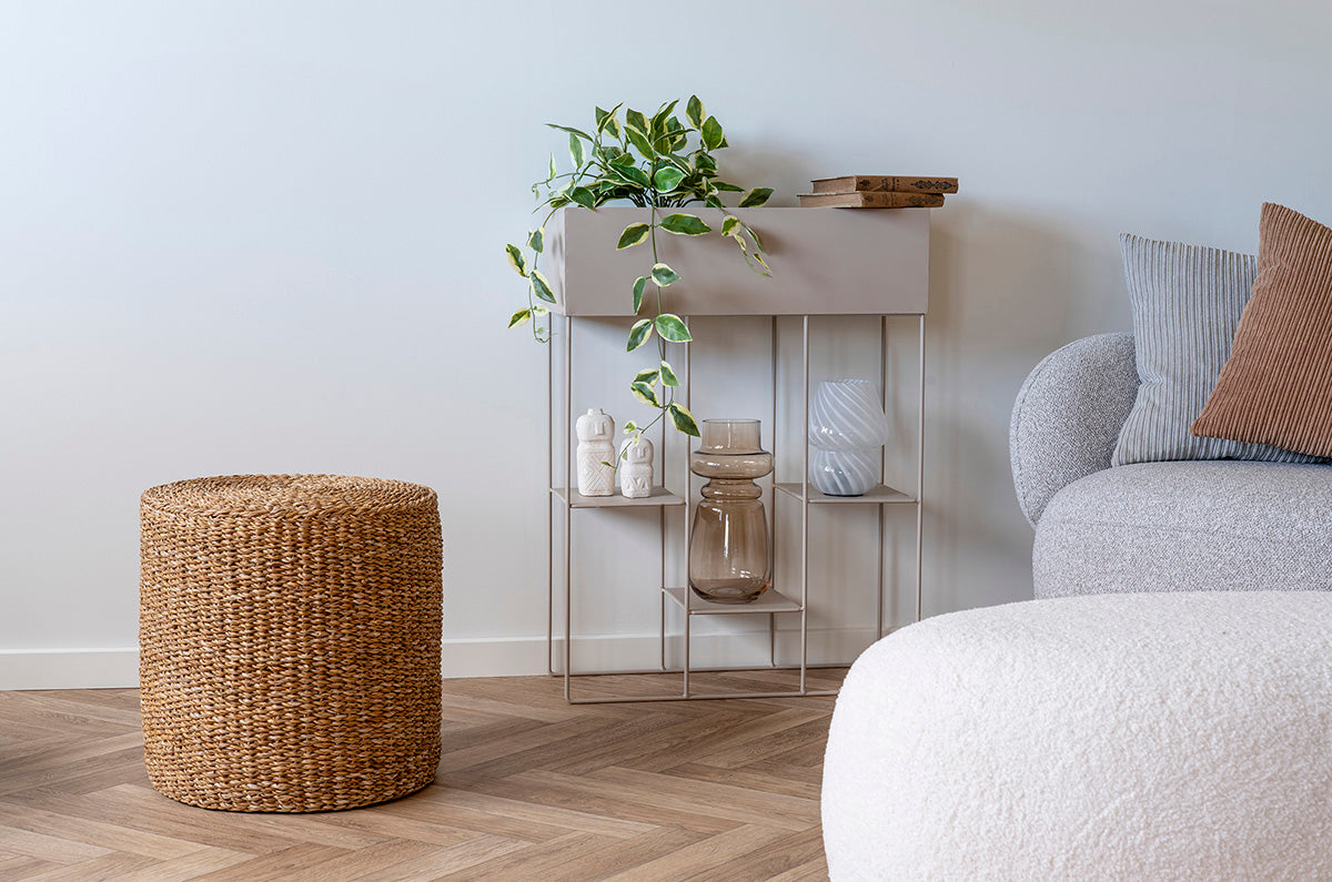 Rivera Seagrass Pouf