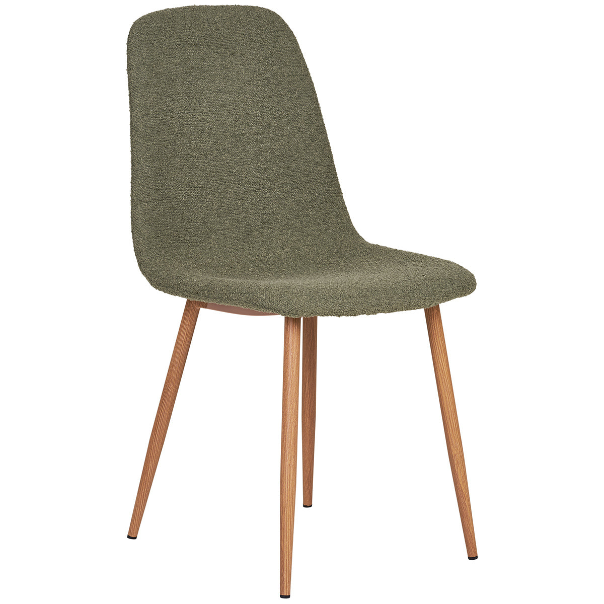 Stockholm Dark Green Boucle Dining Chair (2/Set)