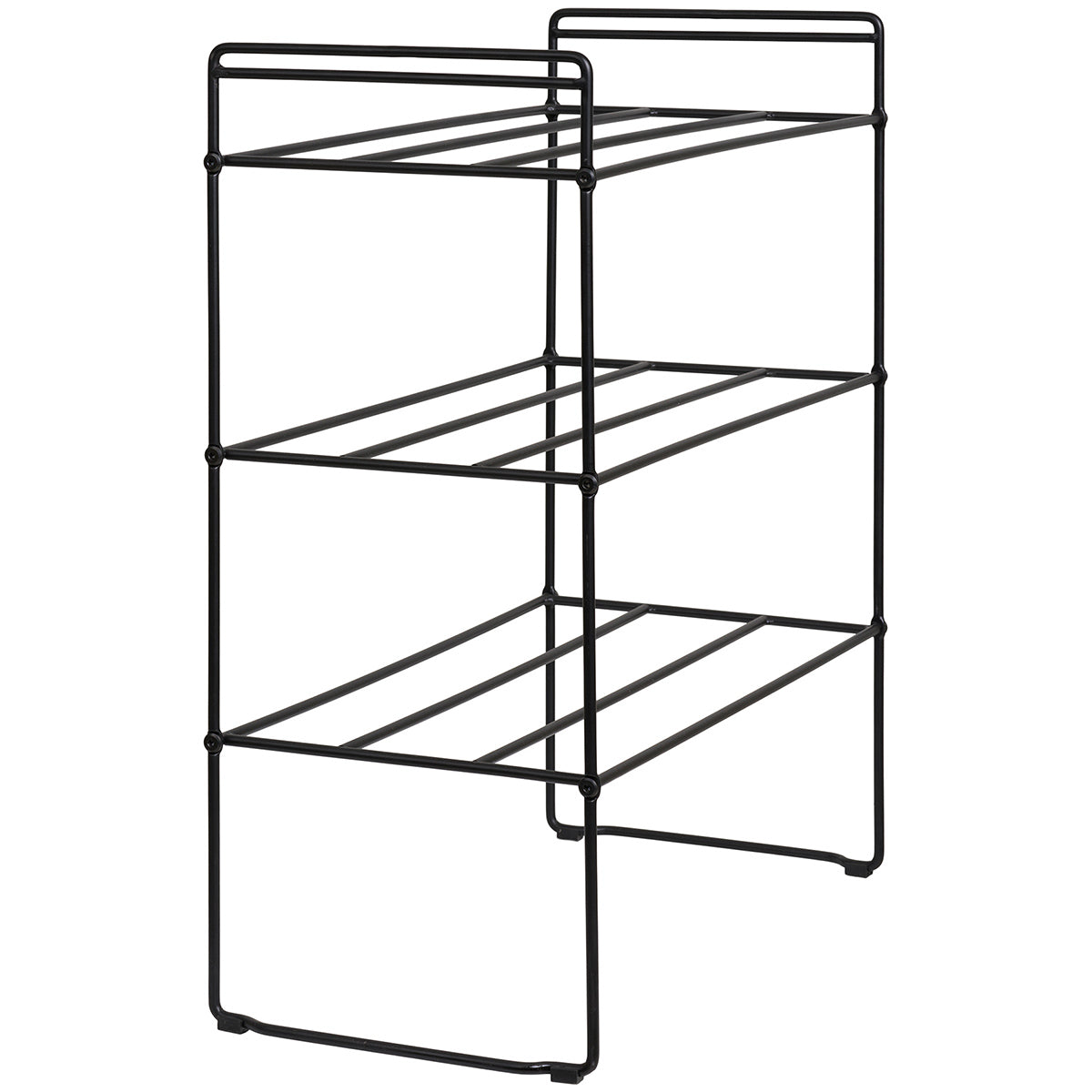 Swansea Black Shoe Rack