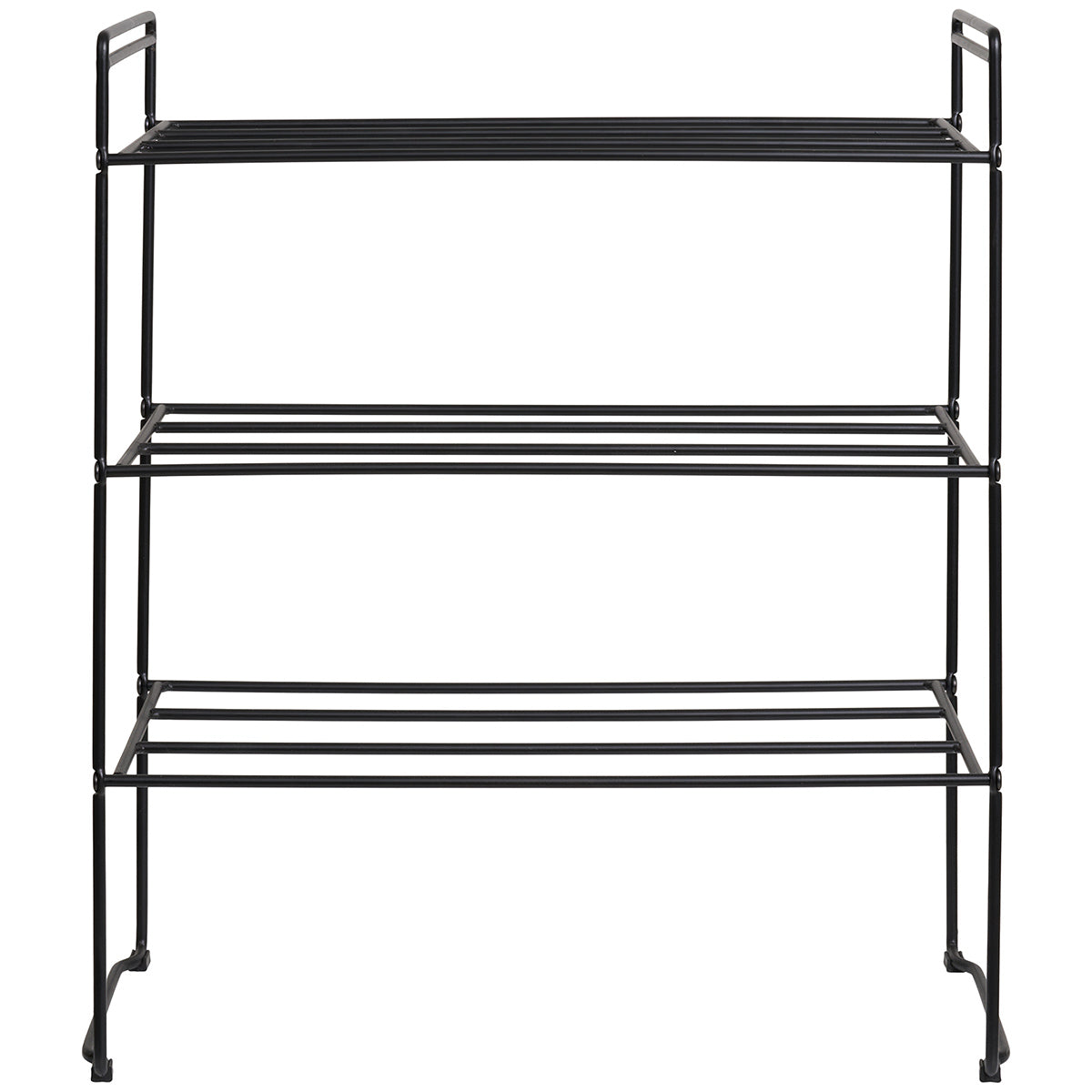 Swansea Black Shoe Rack