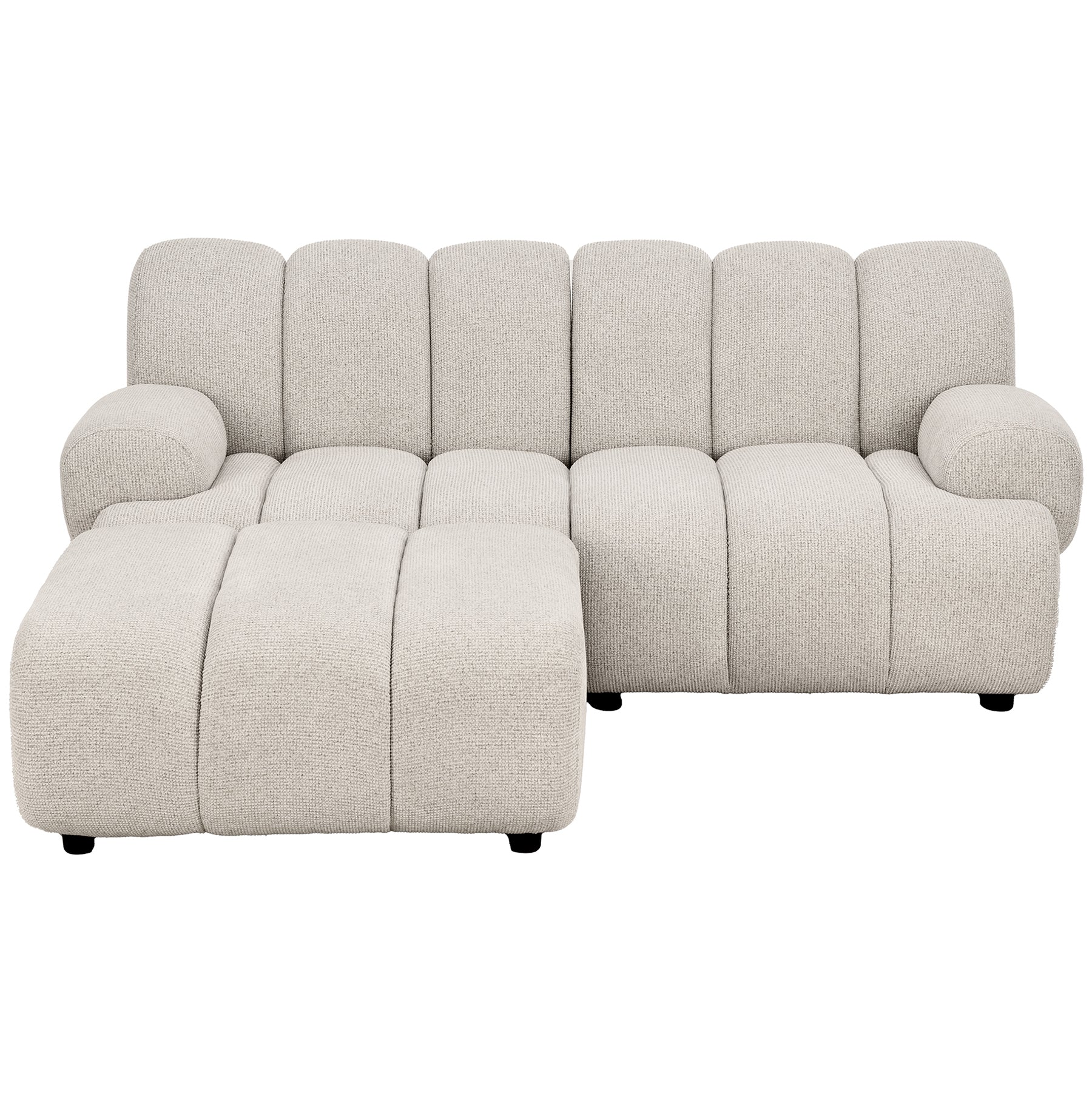 Taza Sand 2.5 Seater Modular Sofa with Pouf