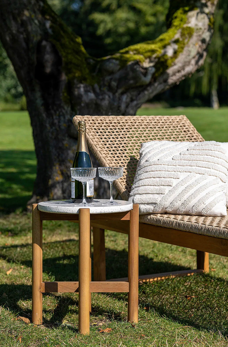 Terracina Acacia Wood Side Table